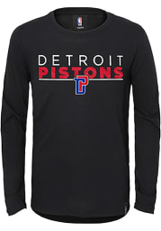Detroit Pistons Youth Black Tactical Long Sleeve T-Shirt