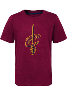 Cleveland Cavaliers Youth Red Classic Short Sleeve Fashion T-Shirt