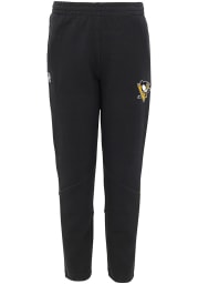 Pittsburgh Penguins Youth Black Poly Tech Track Pants