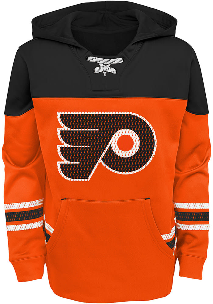Philadelphia Flyers Youth Orange Freezer Long Sleeve Hoodie