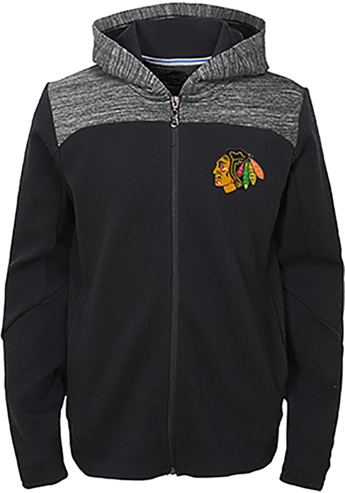 Chicago Blackhawks Youth Red Centripedal Long Sleeve Full Zip Jacket