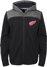 Detroit Red Wings Youth Red Centripedal Long Sleeve Full Zip Jacket