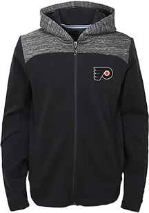 Philadelphia Flyers Youth Black Centripedal Long Sleeve Full Zip Jacket
