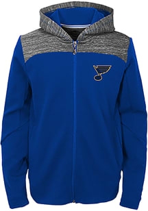 St Louis Blues Youth Blue Centripedal Long Sleeve Full Zip Jacket