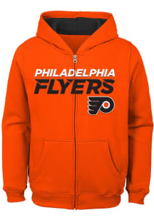 Philadelphia Flyers Youth Orange Prime Long Sleeve Full Zip Jacket