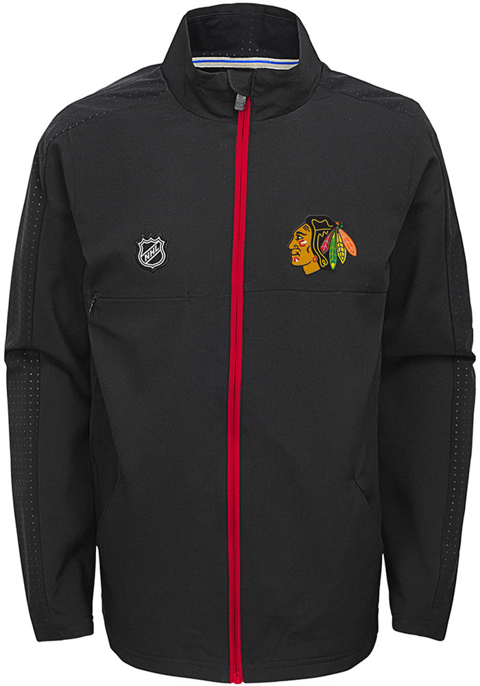 Chicago Blackhawks Youth Black Prevail Light Weight Jacket