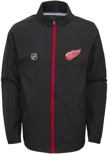 Detroit Red Wings Youth Black Prevail Light Weight Jacket
