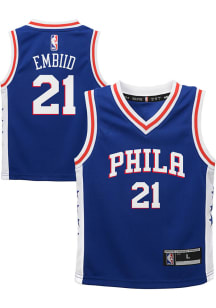 Joel Embiid  Outer Stuff Philadelphia 76ers Boys Blue Road Basketball Jersey