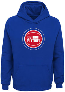 Detroit Pistons Boys Blue Primary Long Sleeve Hooded Sweatshirt