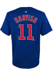 Yu Darvish Chicago Cubs Youth Blue Name and Number Player Tee