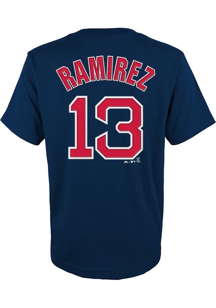 Youth Cleveland Indians Jose Ramirez Nike Navy Player Name & Number T-Shirt