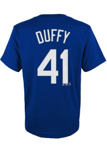 Danny Duffy Kansas City Royals Youth Blue Name and Number Player Tee