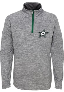 Dallas Stars Youth Grey Primary Long Sleeve Quarter Zip Shirt