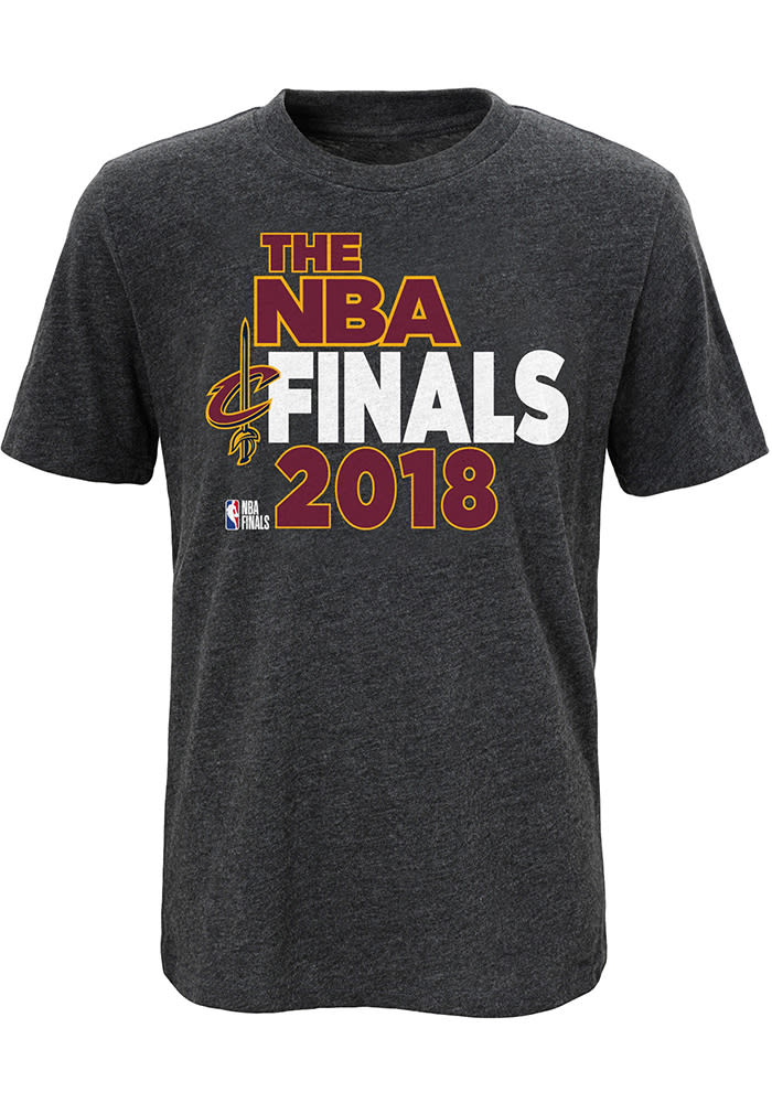 Cleveland Cavaliers Youth Charcoal Bold Finish Short Sleeve T-Shirt
