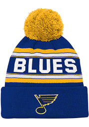 St Louis Blues Blue Wordmark Youth Knit Hat