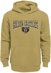 Oakland University Golden Grizzlies Youth Gold Fadeout Long Sleeve Hoodie