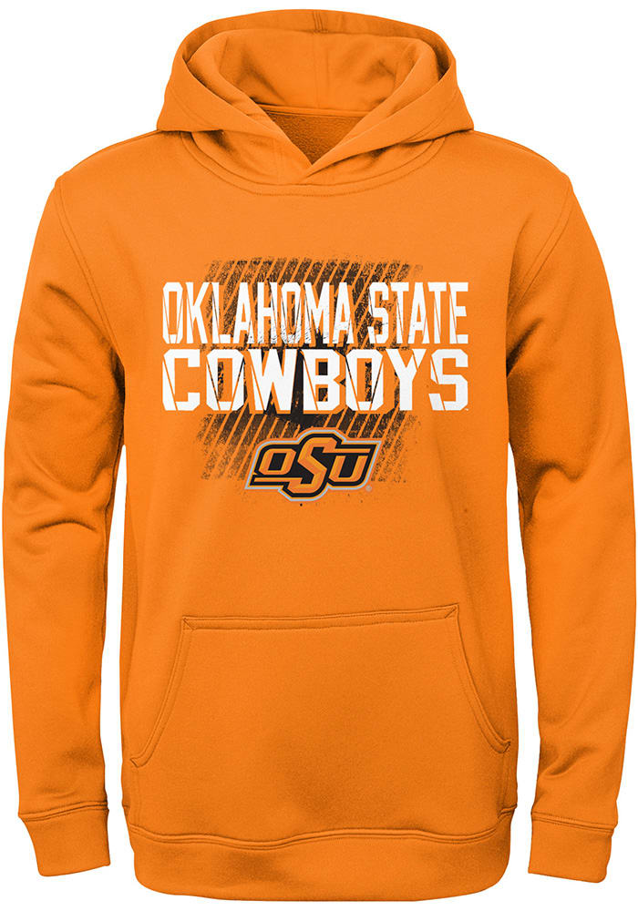 Oklahoma State Cowboys Youth Orange Attitude Long Sleeve Hoodie