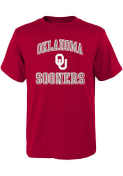 Oklahoma Sooners Youth Crimson Ovation Short Sleeve T-Shirt