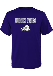 TCU Horned Frogs Youth Purple Ovation Short Sleeve T-Shirt