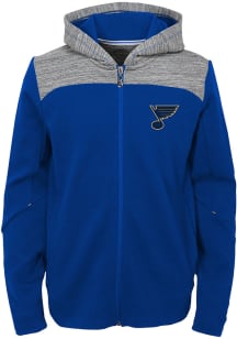 St Louis Blues Boys Blue Centripedal Long Sleeve Full Zip Hooded Sweatshirt