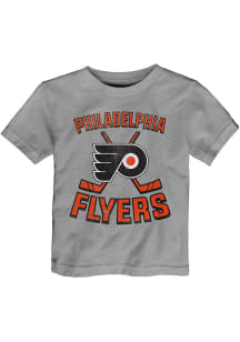 Philadelphia Flyers Infant Double Crossed Short Sleeve T-Shirt Grey