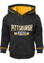 Pittsburgh Penguins Toddler Black Tiny Enforcer Long Sleeve Hooded Sweatshirt