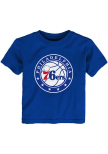 Philadelphia 76ers Toddler Blue Logo Short Sleeve T-Shirt