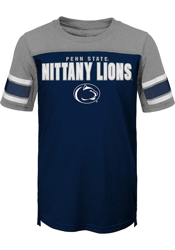 Penn State Nittany Lions Youth Navy Blue 50 Yard Dash Short Sleeve Fashion T-Shirt