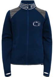 Penn State Nittany Lions Girls Navy Blue Aviator Long Sleeve Full Zip Jacket