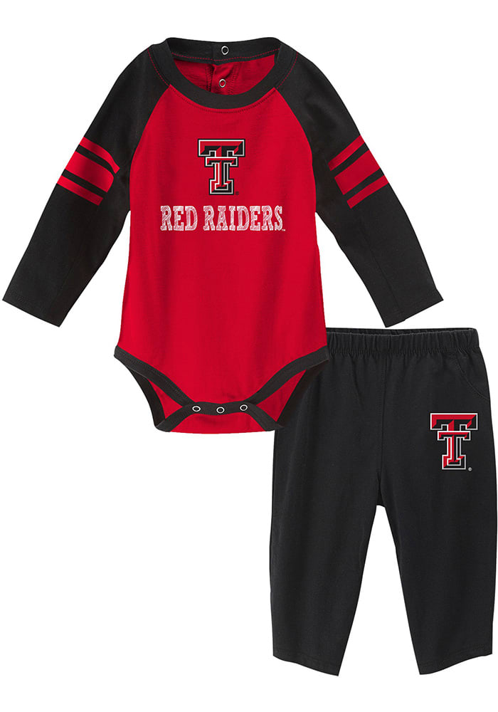 Texas Tech Red Raiders Infant Red Future Starter Set Top and Bottom
