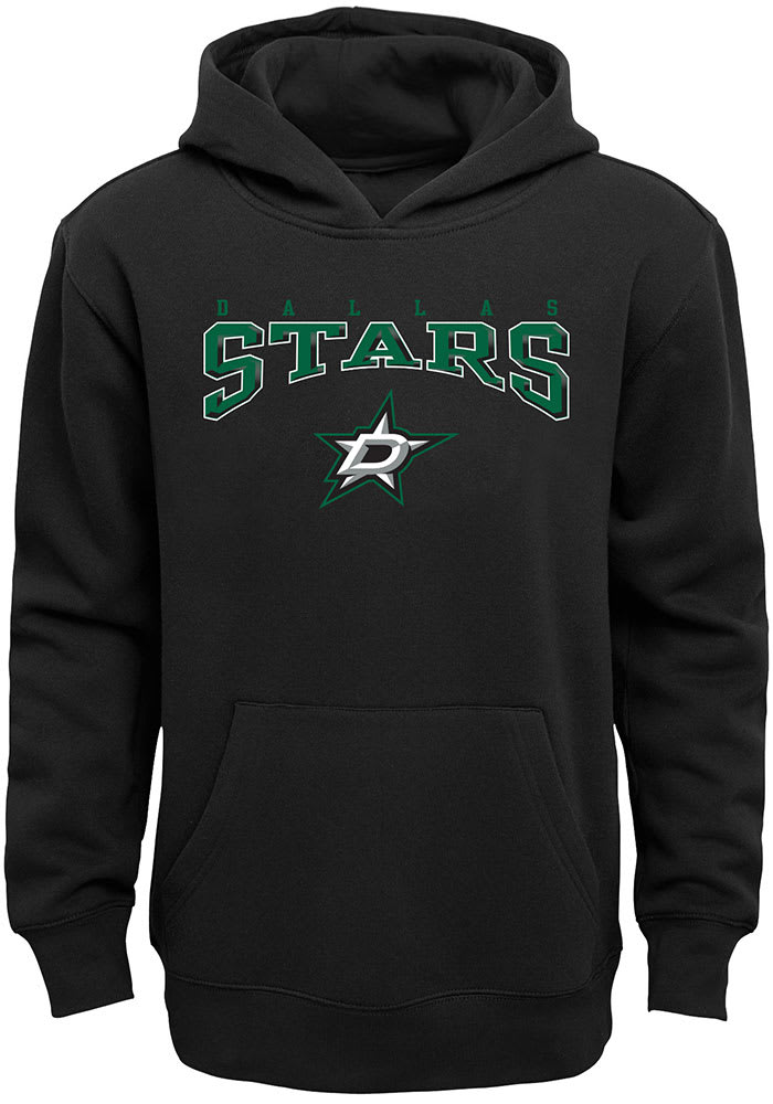 Dallas Stars Youth Black Fadeout Long Sleeve Hoodie