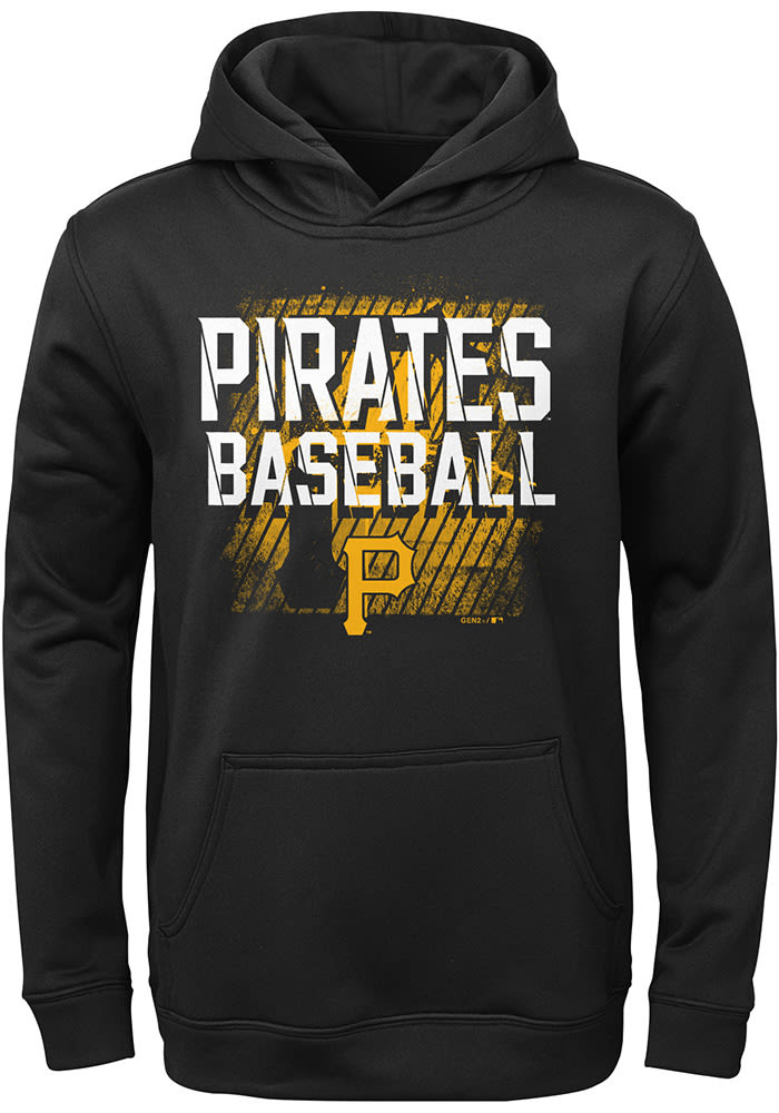 Pittsburgh Pirates Youth Black Attitude Long Sleeve Hoodie