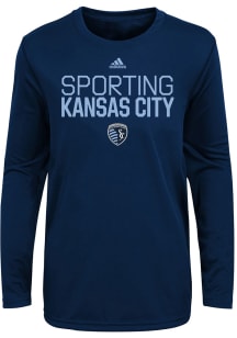 Sporting Kansas City Toddler Navy Blue Locker Stacked Long Sleeve T-Shirt