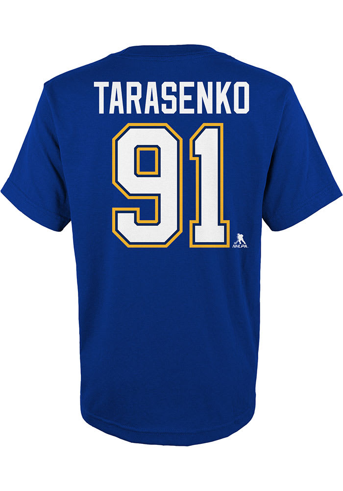Vladimir Tarasenko St Louis Blues Youth Blue Name and Number Player Tee