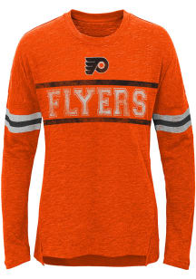 Philadelphia Flyers Girls Orange Pacesetter Long Sleeve T-shirt