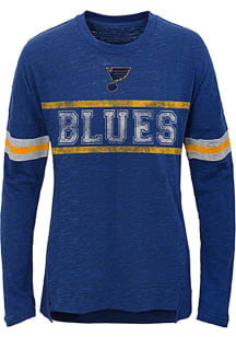 St Louis Blues Girls Blue Pacesetter Long Sleeve T-shirt