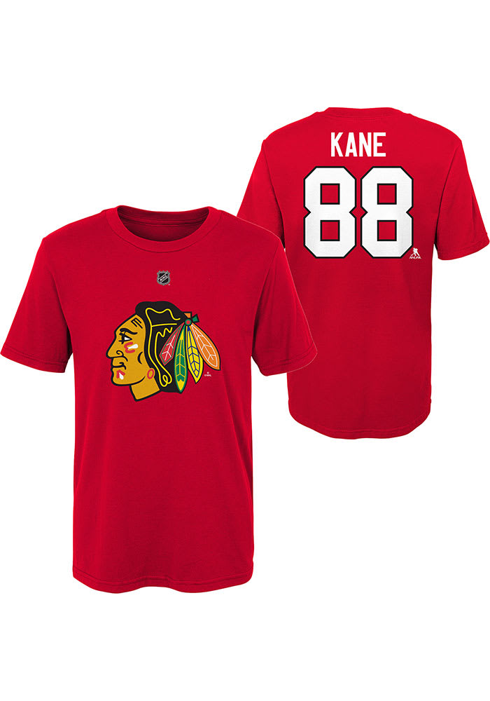 Patrick Kane Chicago Blackhawks Boys Red Player Short Sleeve T-Shirt