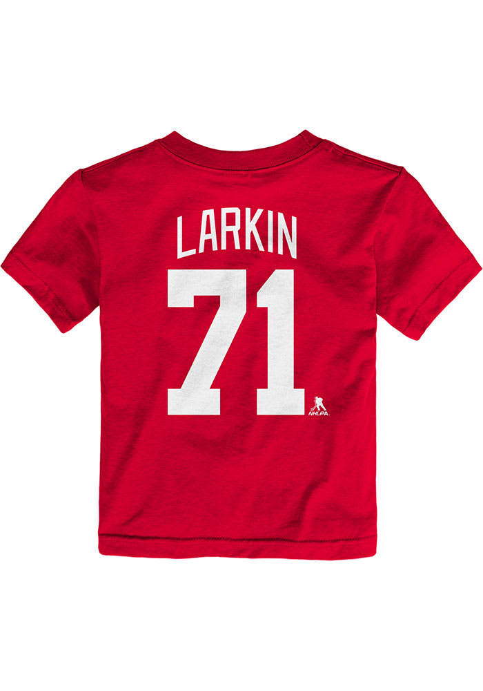 Dylan Larkin Detroit Red Wings Toddler Red Player Short Sleeve Player T Shirt