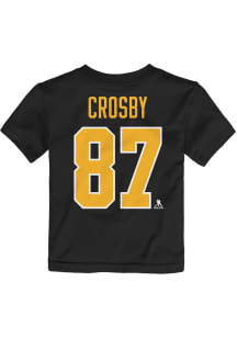 Sidney Crosby Pittsburgh Penguins Toddler Black Player Short Sleeve Player T Shirt