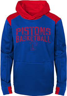 Detroit Pistons Boys Blue Off The Court Long Sleeve Hooded Sweatshirt