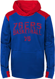 Philadelphia 76ers Boys Blue Off The Court Long Sleeve Hooded Sweatshirt