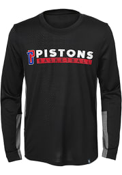 Detroit Pistons Boys Black Covert Long Sleeve T-Shirt