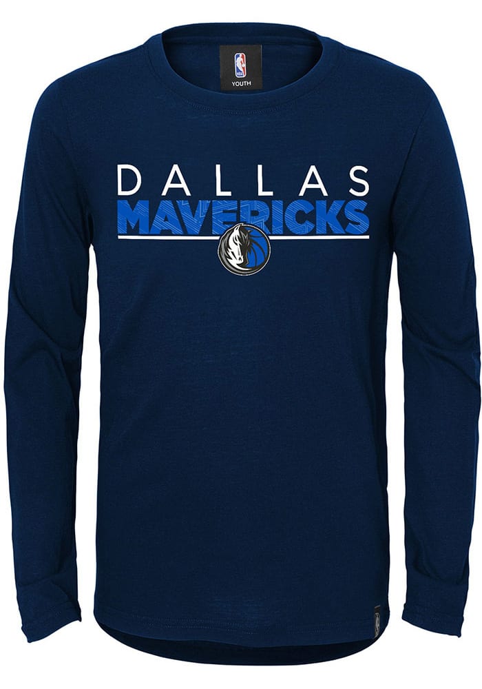 Dallas Mavericks Boys Tactical Long Sleeve T-Shirt - Navy Blue