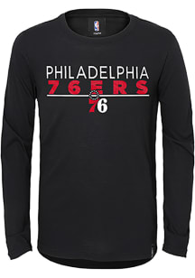 Philadelphia 76ers Boys Black Tactical Long Sleeve T-Shirt