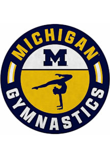 Navy Blue Michigan Wolverines Gymnastics Shape Cut Pennant