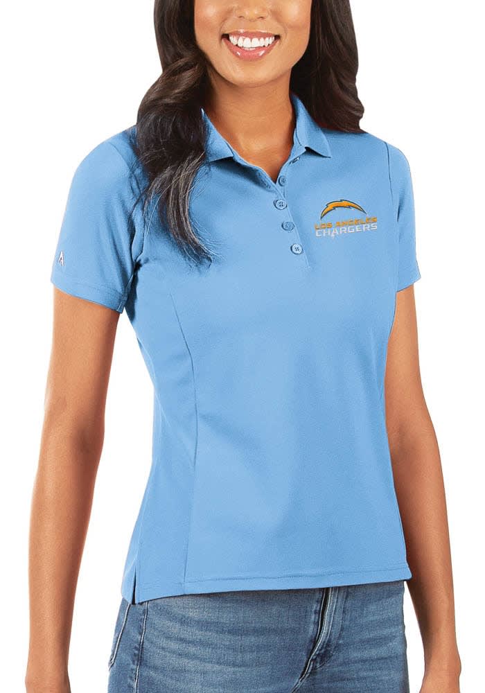 Antigua Men's Los Angeles Chargers Tribute Blue Polo