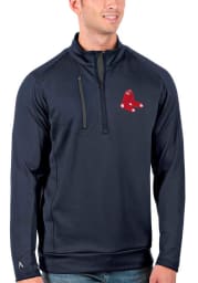 Antigua Boston Red Sox Mens Navy Blue Generation Long Sleeve 1/4 Zip Pullover