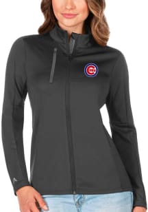 Antigua Chicago Cubs Womens Grey Generation Light Weight Jacket