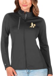 Antigua Oakland Athletics Womens Grey Generation Light Weight Jacket