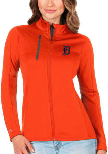 Antigua Detroit Tigers Womens Orange Generation Light Weight Jacket